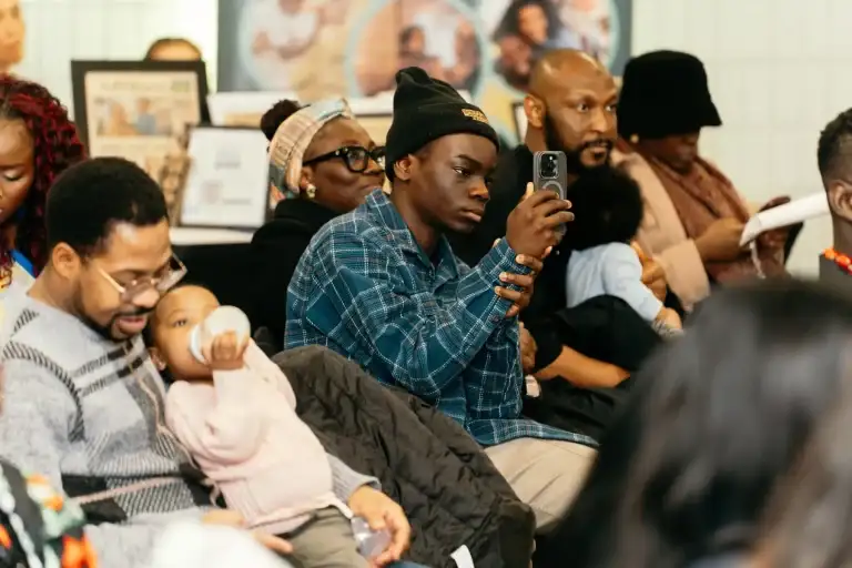 Families of all ages together at a Bridge Alliance Canada community event